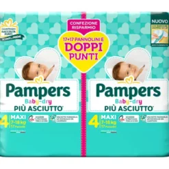 Pampers Baby Dry Duo Taglia 4 Maxi 34 Pannolini