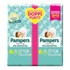 Pampers Baby Dry Duo Taglia 6 XL 26 Pannolini