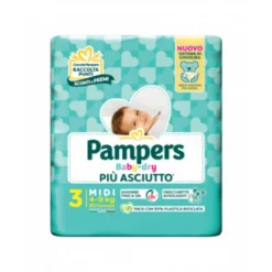 Pampers Baby Dry 3 Midi 4-9 Kg 20 Pannolini