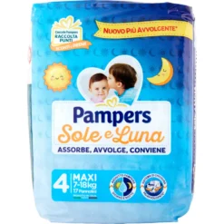 Pampers Pannolini Sole e Luna Maxi 17 Pezzi