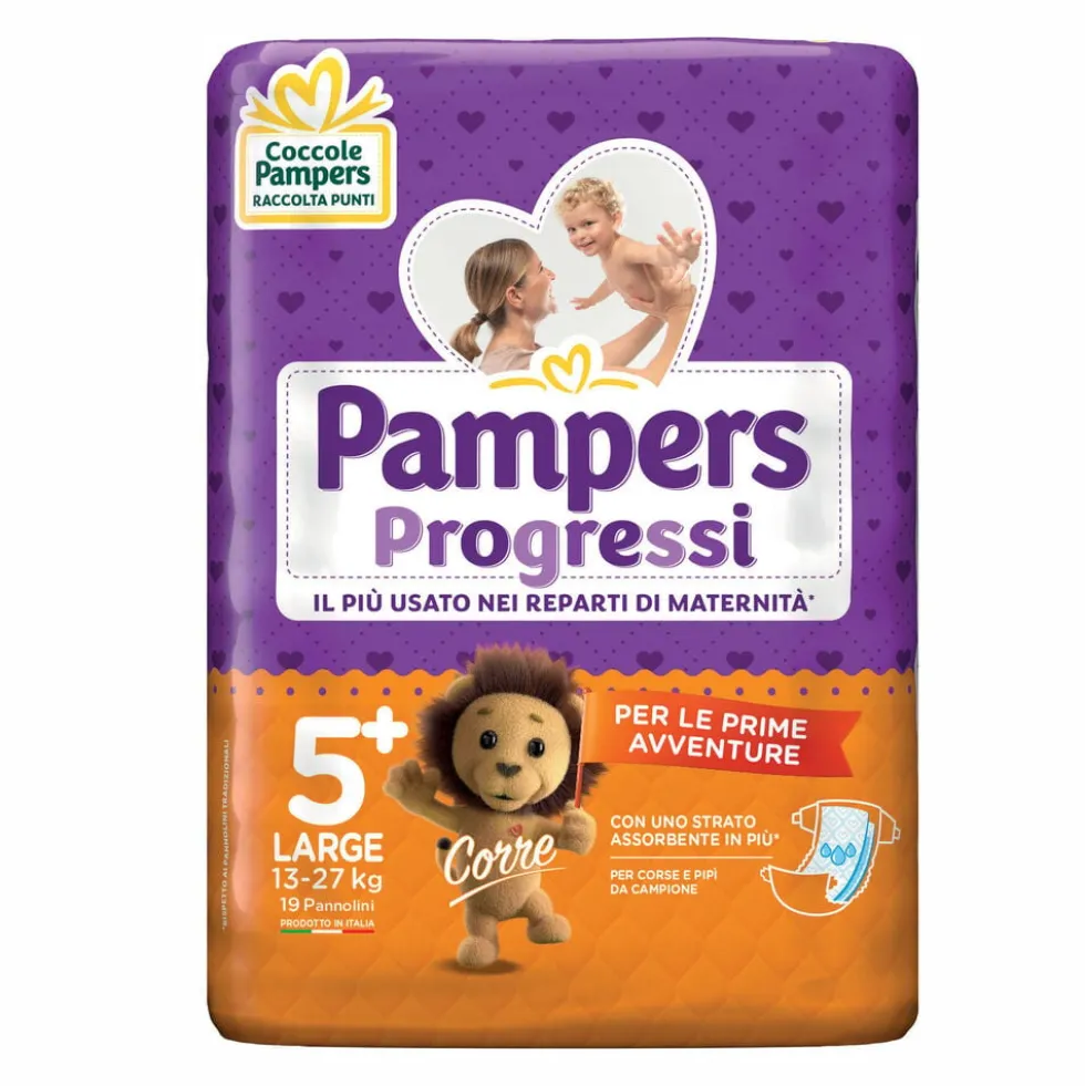 Pampers Progressi Large (13-27 Kg) 19 Pannolini