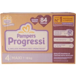 Pampers Progressi Maxi Quadripacco 84 Pannolini