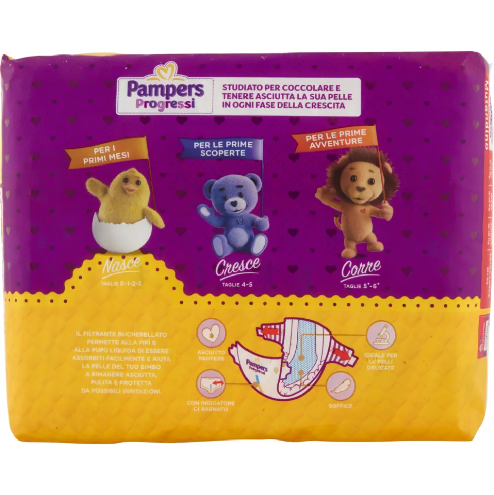 Pampers Progressi 2 Mini (3-6 Kg) 28 Pannolini