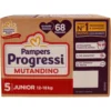Pampers Progressi Mutandino Junior Quadripacco 68 Pannolini