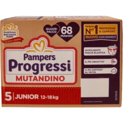 Pampers Progressi Mutandino Junior Quadripacco 68 Pannolini