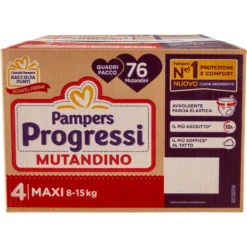 Pampers Progressi Mutandino Junior Quadripacco 76 Pannolini