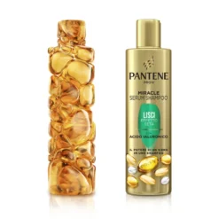 Pantene Pro-V Miracle Serum Shampoo, Lisci Effetto Seta, Ideale per Capelli Secchi, Opachi o Tendenti al Crespo, con Acido Ialuronico 250 ml