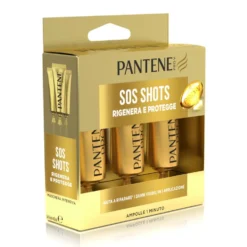 Pantene Pro-V Sos Shots Rigenera e Protegge, Trattamento Intensivo, per Capelli Danneggiati 45 ml