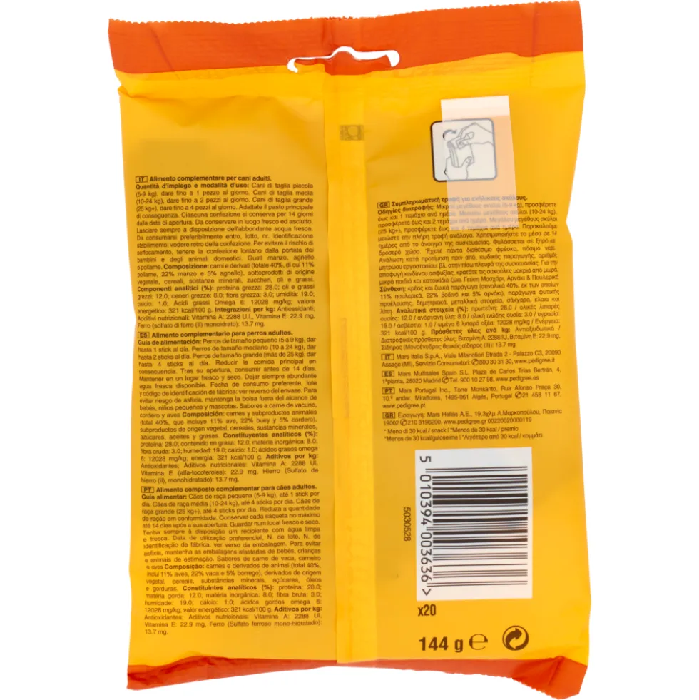 Pedigree Dog Adult Schmackos Multi Mix 20 Pezzi