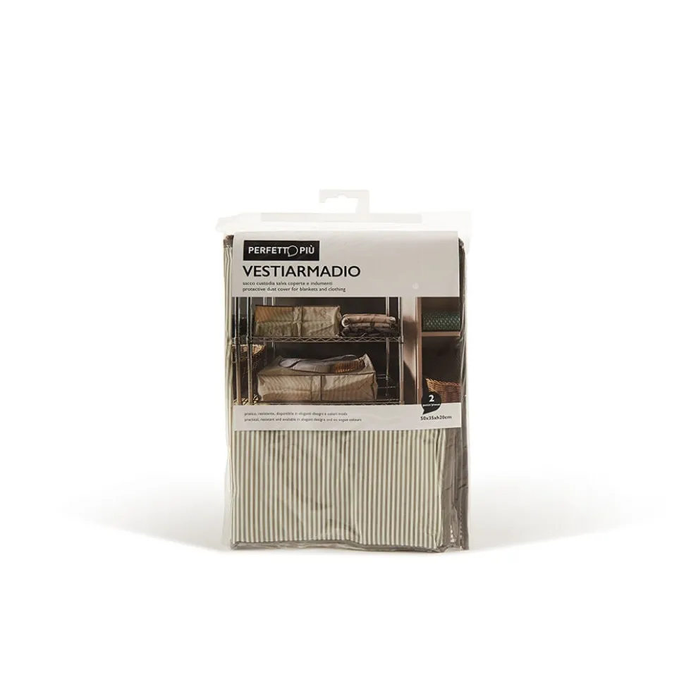 Perfetto Custodia Coperte 50x35x20 cm (2 Pz)