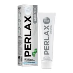 Perlax Dentifricio Whitening 3X White Care con Microgranuli e Acido Ialuronico 75 ml