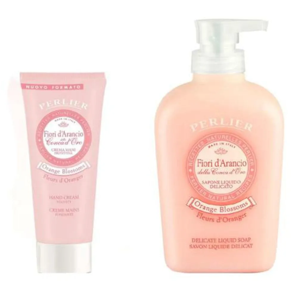 Perlier Fiori d'Arancio Set Sapone Liquido e Crema Mani