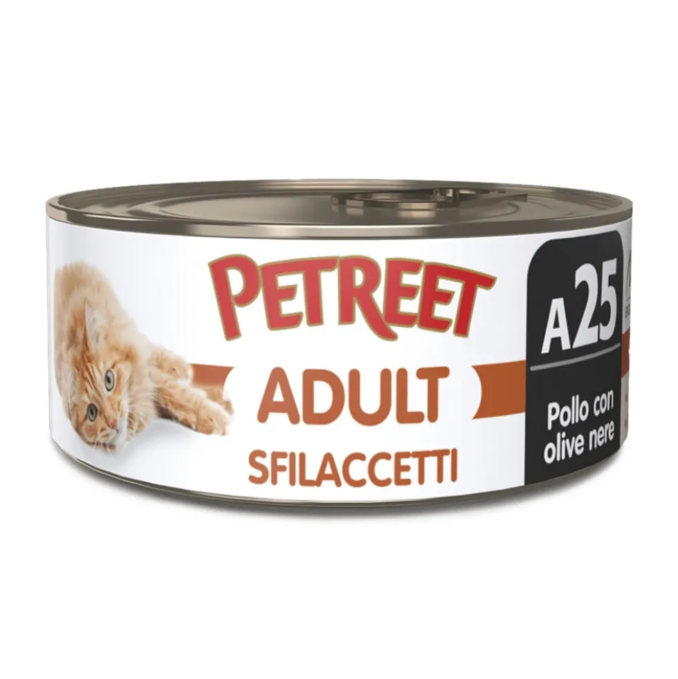 Petreet Sfilaccetti Pollo con Olive Nere 70 g
