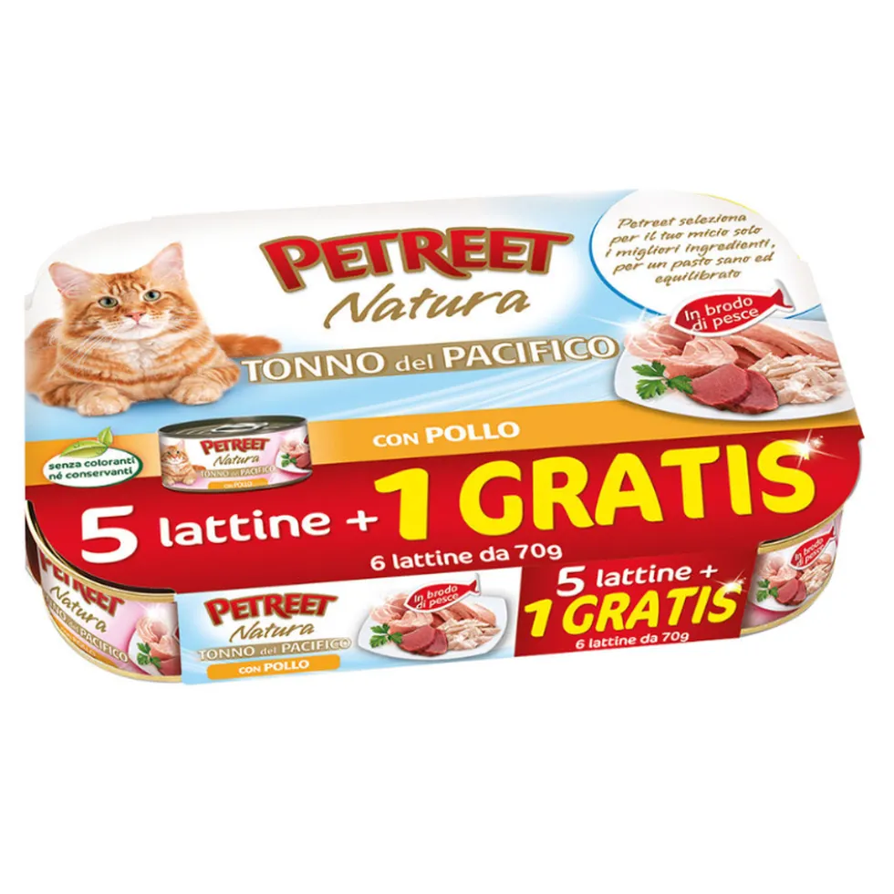 Petreet Tonno del Pacifico con Pollo 6x70 g