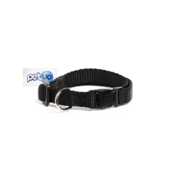 Petup Collare Nylon a Sgancio Nero 12 mm