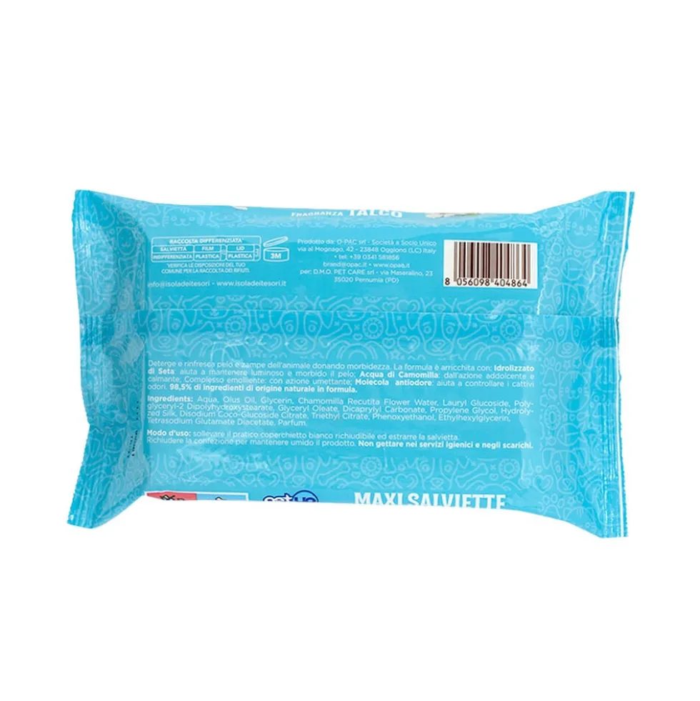 Petup Maxi Salviette con Talco 40 Pezzi