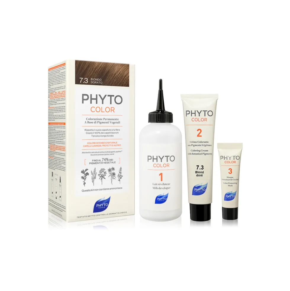 Phyto Phytocolor 7.3 Biondo Dorato Colorazione Permanente Per Capelli