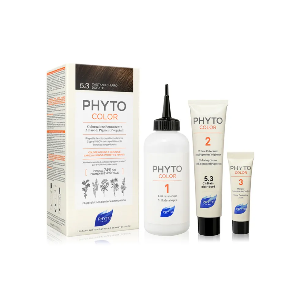 Phyto Phytocolor 5.3 Castano Chiaro Dorato Colorazione Permanente Per Capelli