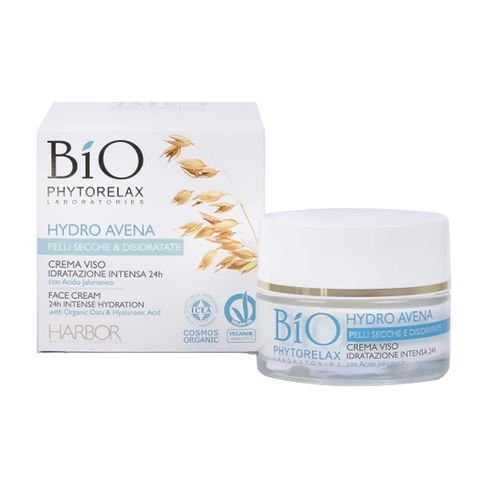 Phytorelax Bio Crema Viso Idratazione Intensa Avena 50ml