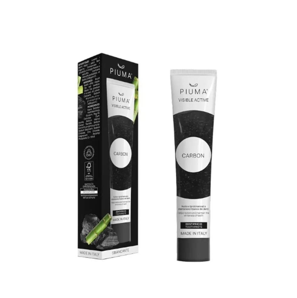 Piuma Dentifricio al Carbone 75ml