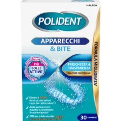 Polident Compresse Apparecchi e Bite 30 Compresse