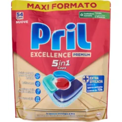 Pril Excellence Premium 5in1 Caps 54 Pezzi