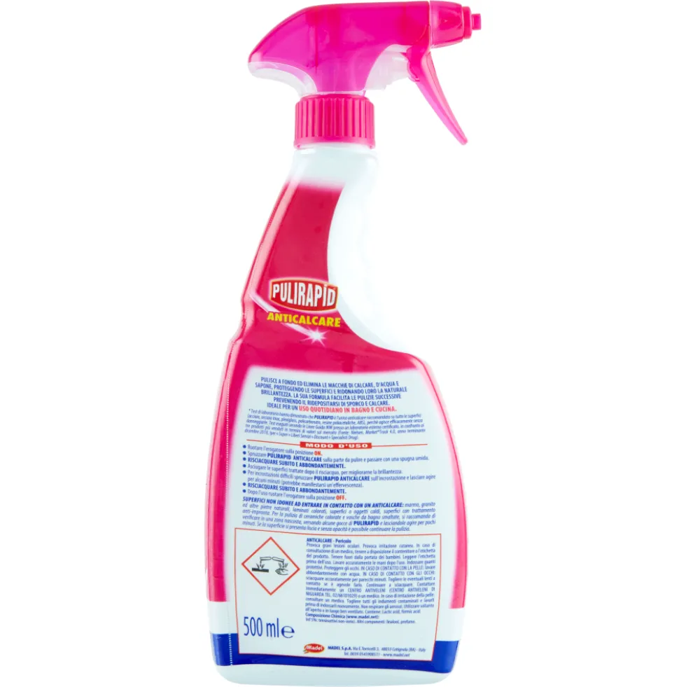 Pulirapid Anticalcare con Aceto Naturale 500 ml