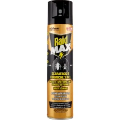 Raid Aerosol Max Scarafaggi e Formiche 3in1 Spray Insetticida 300 ml