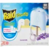 Raid Liquido Family Base e Ricarica, 60 Notti, Lavanda 36ml