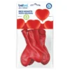 Red Hearts Pastel Balloons 6 Pezzi