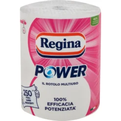 Regina Asciugone Power Carta Casa 1 Rotolo 250 Strappi