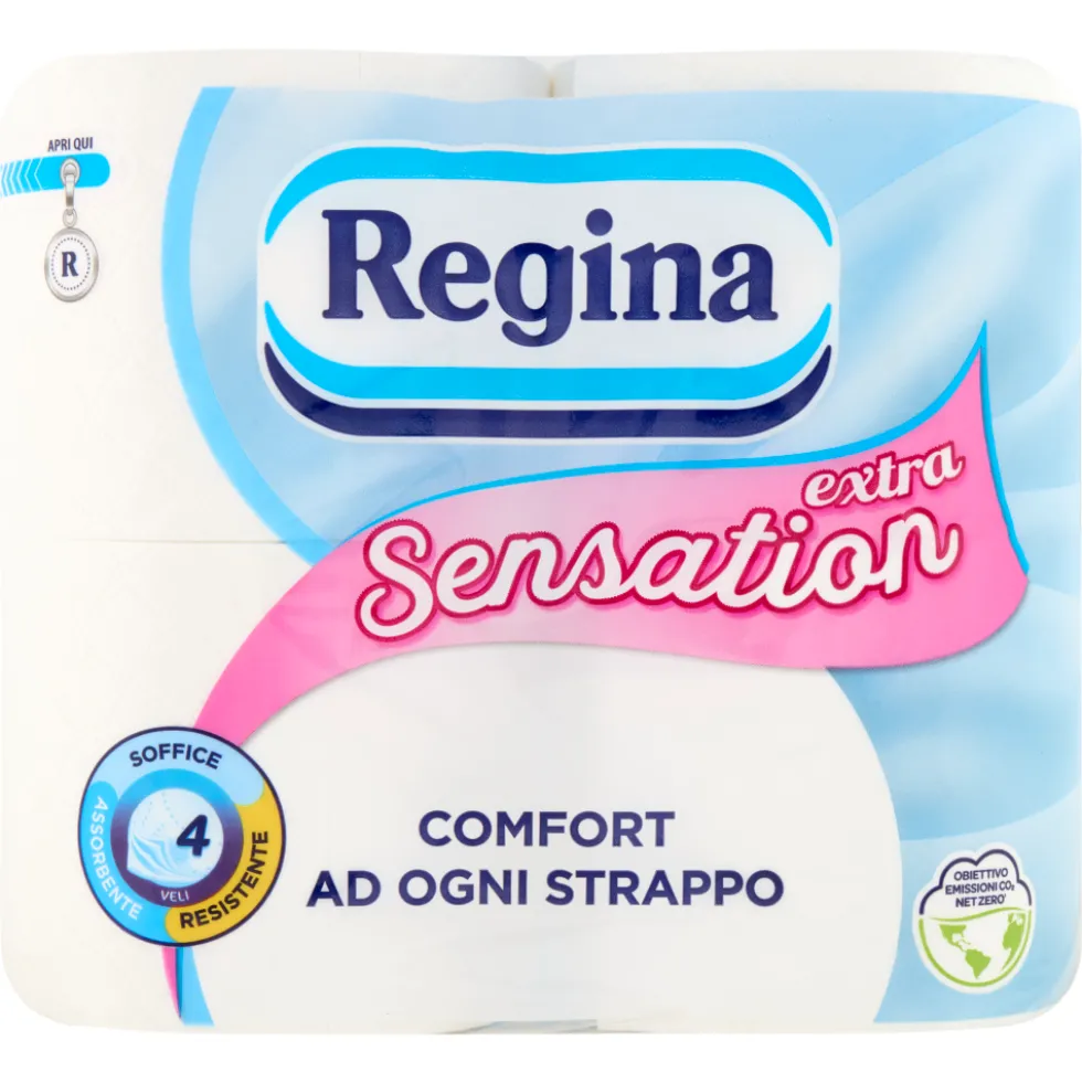 Regina Carta Igienica Sensation Extra 4 Rotoli