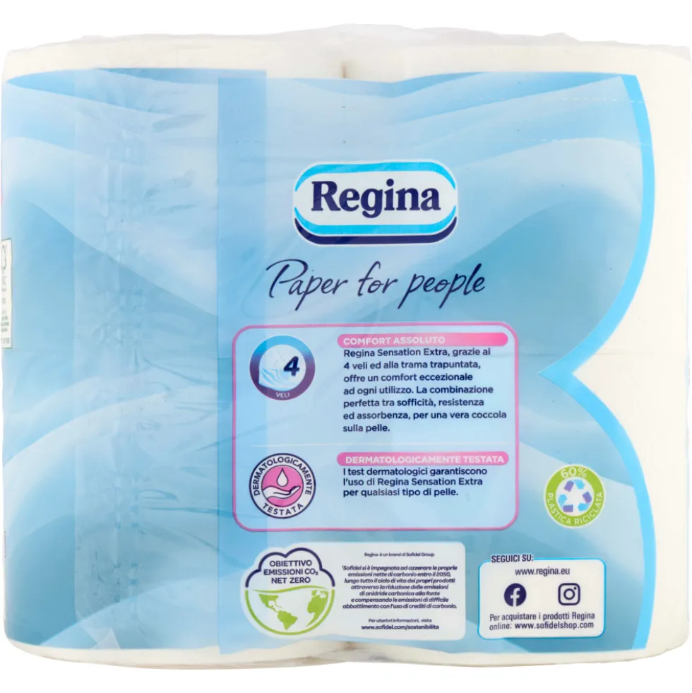 Regina Carta Igienica Sensation Extra 4 Rotoli