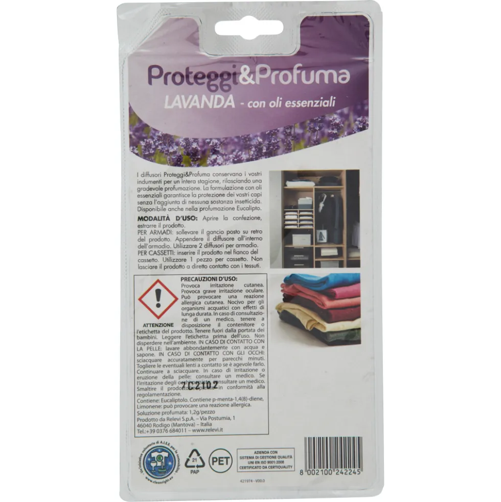 Relevi Proteggi&Profuma Lavanda diffusori 2 Pezzi