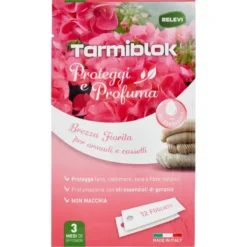 Relevi Tarmiblok Proteggi e Profuma Brezza Fiorita per Armadi e Cassetti 12 Pezzi
