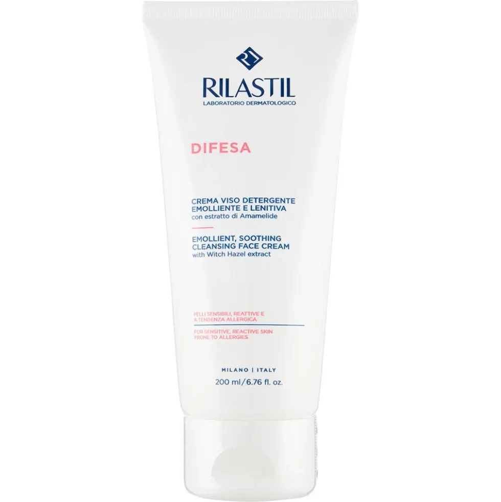 Rilastil Difesa Crema Viso Detergente Emolliente Lenitiva 200 ml
