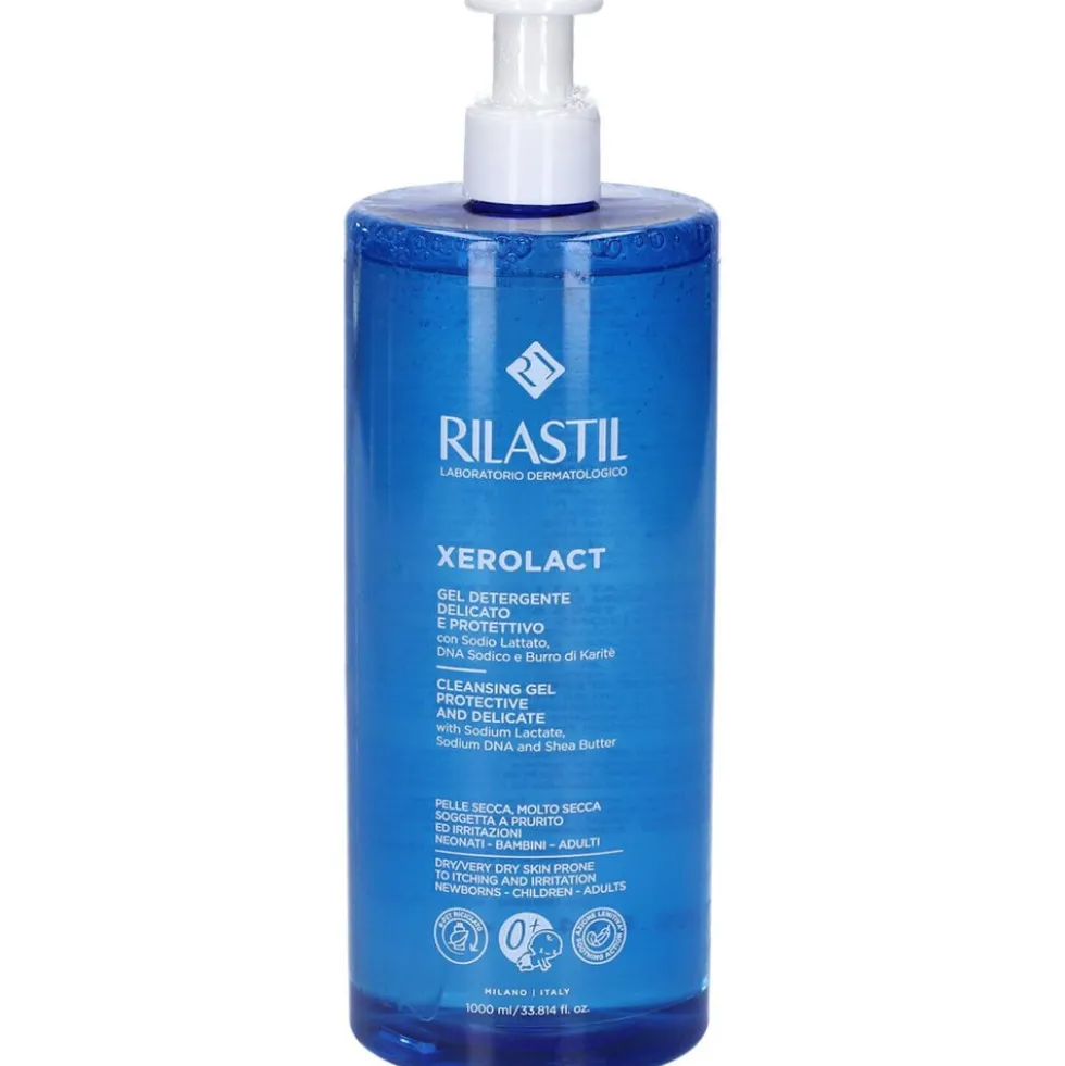 Rilastil Xerolact Gel Detergente Delicato Viso e Corpo 1000 ml