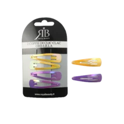 Royal Beauty Clic Clac 2 Coppie Oro e Lilla