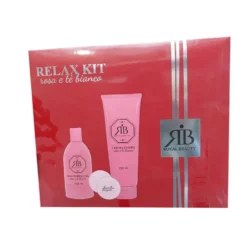 Royal Beauty Cofanetto Set Bagno: 2 Bagnoschiuma + Crema Corpo + 2 Bombe da Bagno