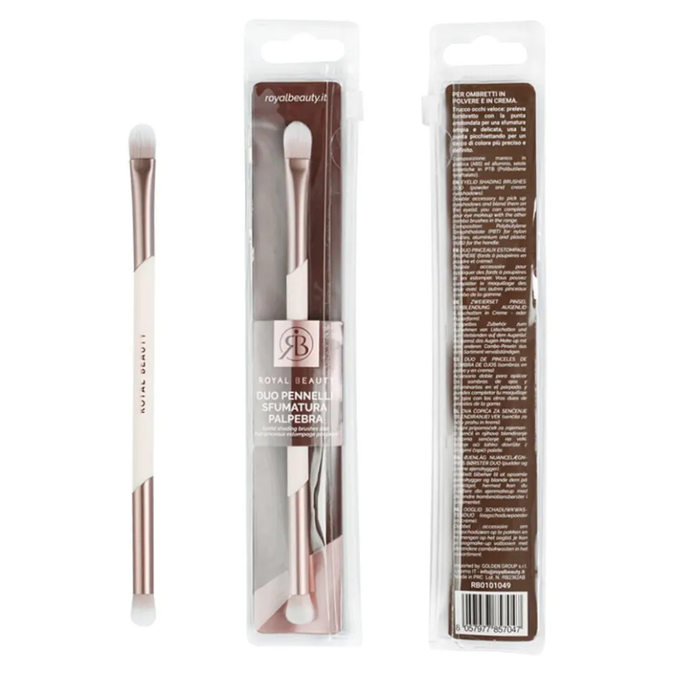 Royal Beauty Duo Pennelli Make Up Sfumatura Palpebra