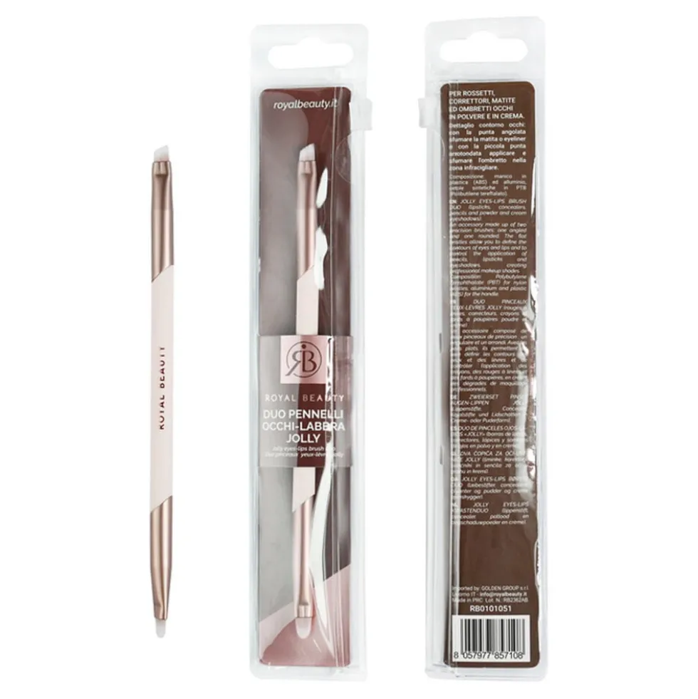 Royal Beauty Duo Pennelli Professionale Occhi/Labbra