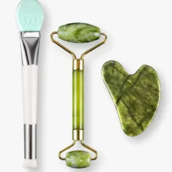 Royal Beauty Kit Viso in Giada Verde con Pennello