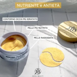 Royal Beauty Maschera Occhi in Idrogel Nutriente e Antietà 30 Pezzi
