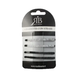 Royal Beauty Mollette Strass Piccole 4 Pz