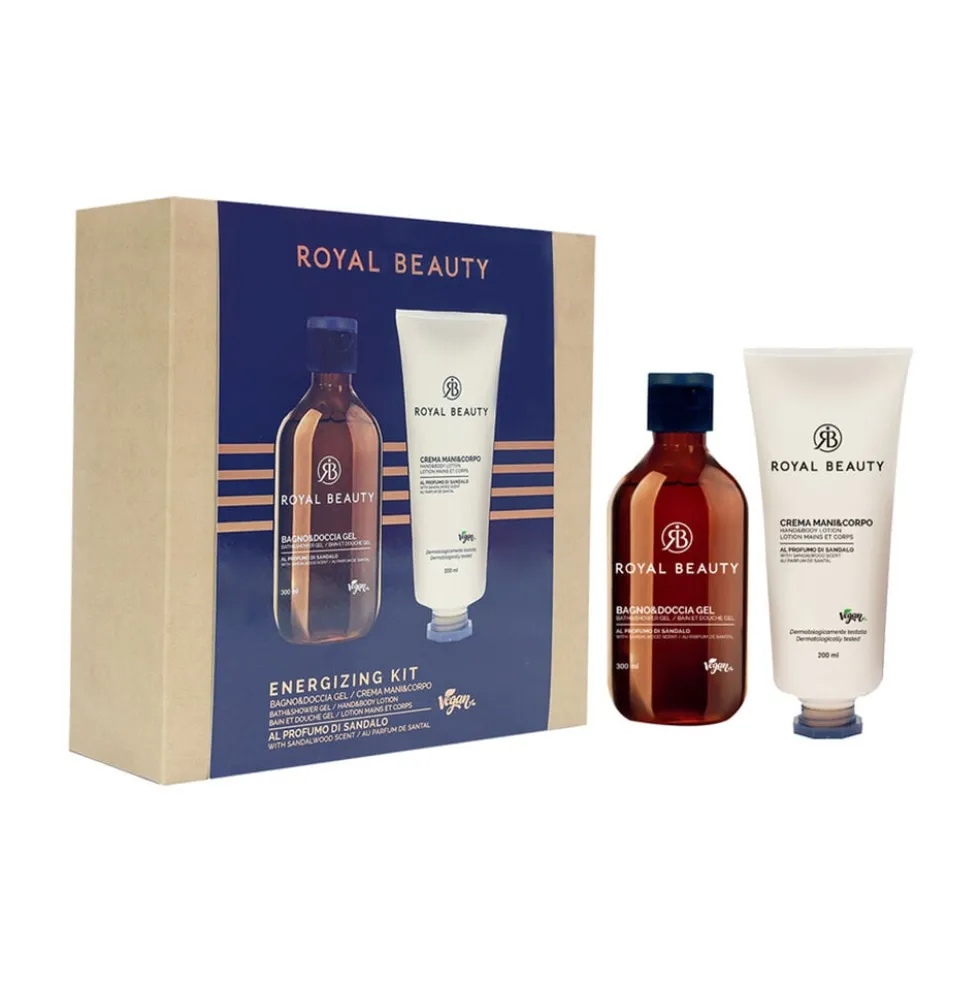 Royal Beauty Uomo Cofanetto con Gel Doccia 300 ml e Lozione Corpo 200 ml