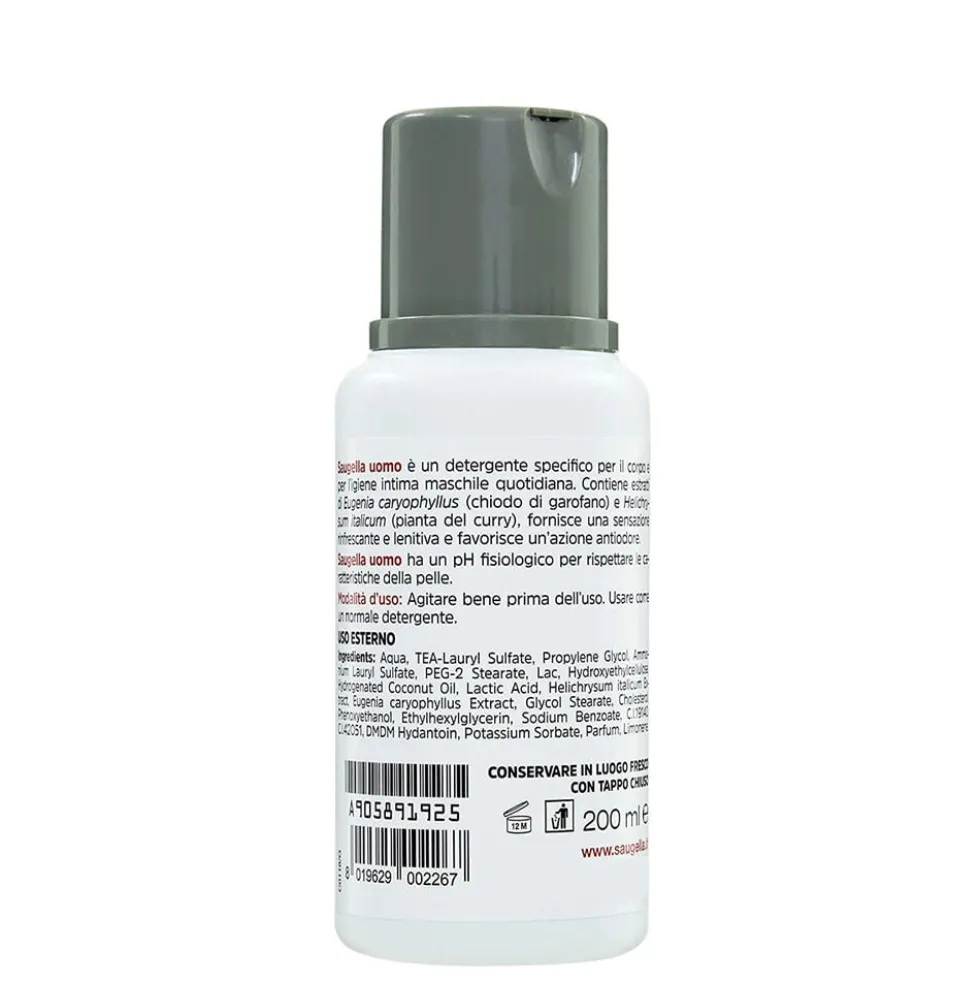 Saugella Uomo Detergente Intimo 200 ml