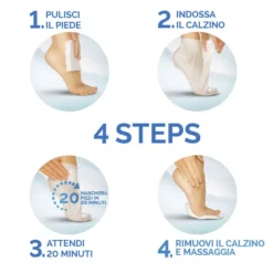 Scholl Pedimask Maschera Piedi Nutriente - Olio di Macadamia