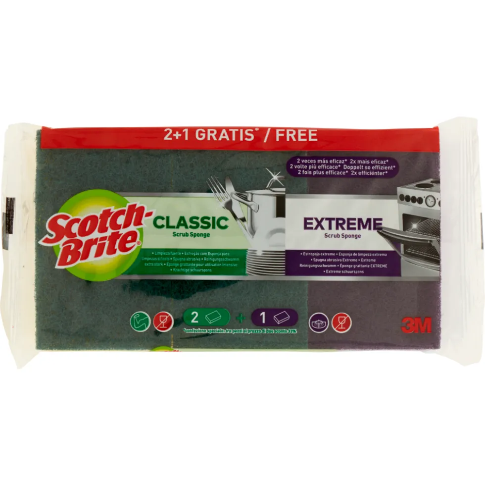 Scotch Brite Classic 2+1 pezzi