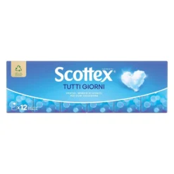 Scottex Fazzoletti Tutti i Giorni Confezione da 12 Pacchetti