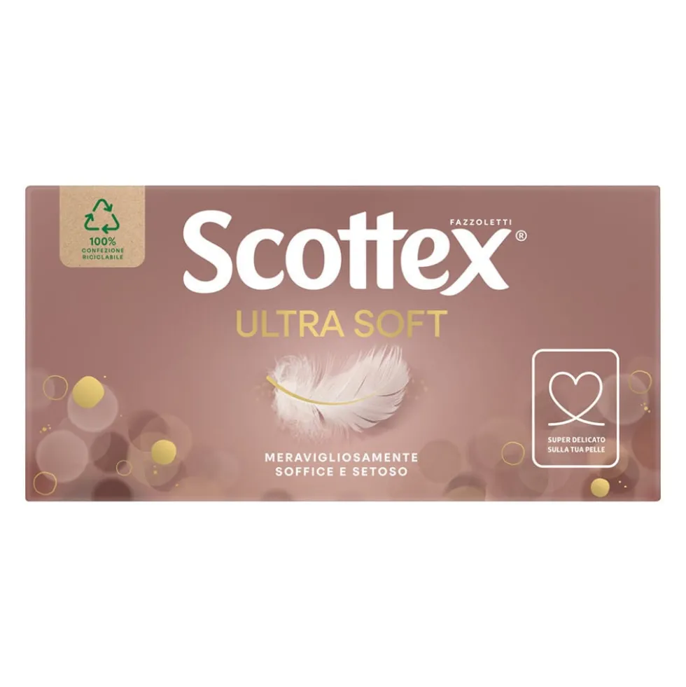 Scottex Ultra Soft Box Fazzoletti Box da 80 Fazzoletti